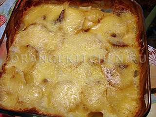 Готовый картофельный гратен с сыром Вегетарианский картофельный гратен без яиц: Фото 8