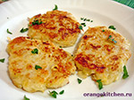 Вегетарианские овощные блюда: драники из кабачков и картофеля