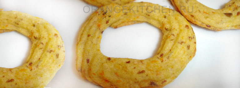 Веганские картофельные колечки (крендельки)